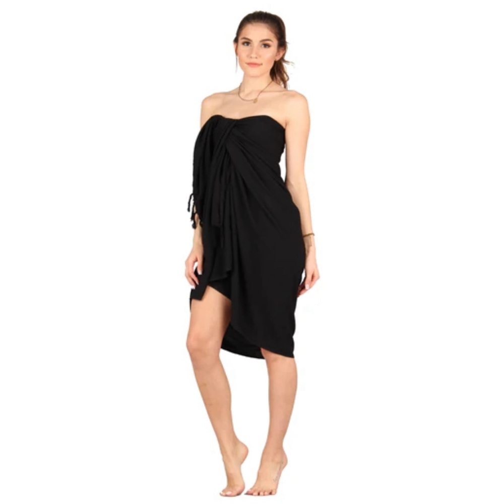 Beach Cover Swimming Pool Resort Vacation Sarong Halter Wrap Towel Dress NWT ๐๏ธ - Picture 11 of 16